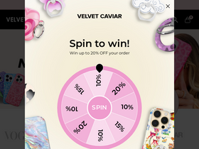 'velvetcaviar.com' screenshot