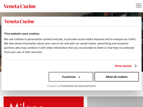 'venetacucine.com' screenshot