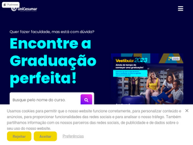 'venhaparaunicesumar.com.br' screenshot