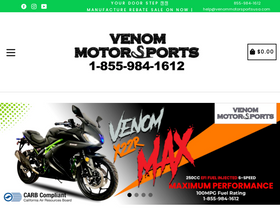 'venommotorsportsusa.com' screenshot