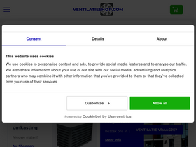 'ventilatieshop.com' screenshot