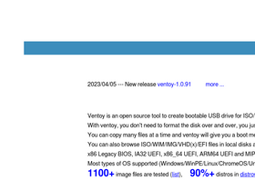 'ventoy.net' screenshot