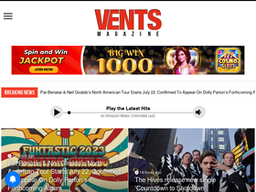 'ventsmagazine.com' screenshot