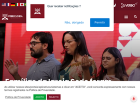 'verbodavida.org.br' screenshot