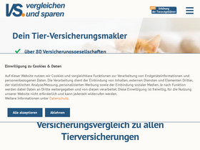 'vergleichen-und-sparen.de' screenshot