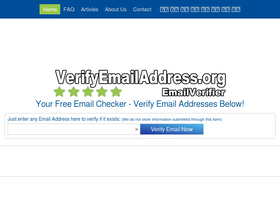 'verifyemailaddress.org' screenshot