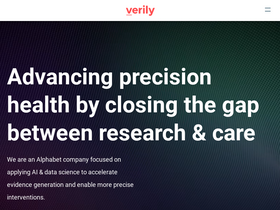 'verily.com' screenshot