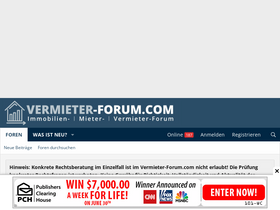 'vermieter-forum.com' screenshot
