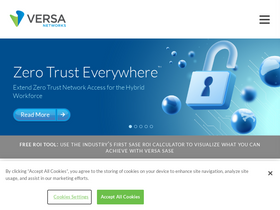 'versa-networks.com' screenshot