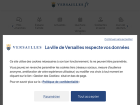 'versailles.fr' screenshot