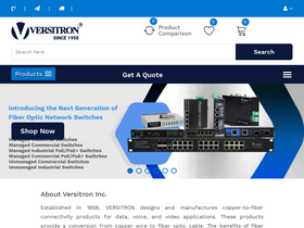'versitron.com' screenshot