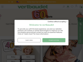 'vertbaudet.com' screenshot