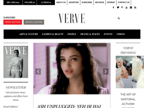 'vervemagazine.in' screenshot