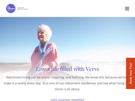 'verveseniorliving.com' screenshot