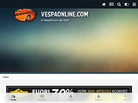 'vespaonline.com' screenshot