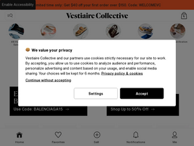 'vestiairecollective.com' screenshot