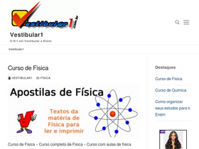 'vestibular1.com.br' screenshot