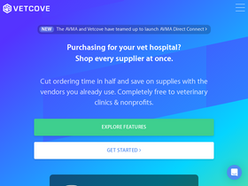 'vetcove.com' screenshot