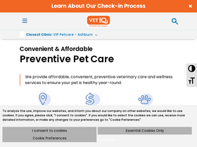 'vetiqpetcare.com' screenshot