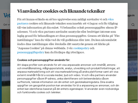 'vetlandaposten.se' screenshot