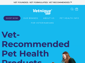 'vetniquelabs.com' screenshot