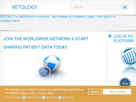 'vetology.net' screenshot
