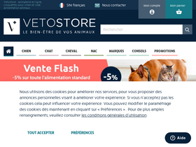 'vetostore.com' screenshot