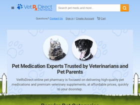 'vetrxdirect.com' screenshot
