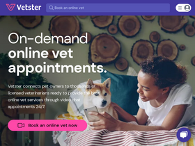 'vetster.com' screenshot