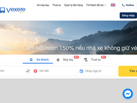 'vexere.com' screenshot