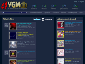 'vgmdb.net' screenshot