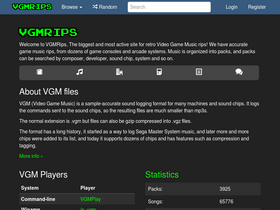 'vgmrips.net' screenshot
