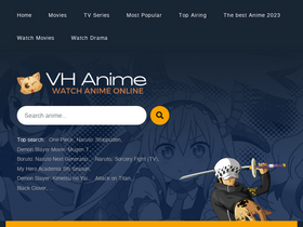 'vhanime.com' screenshot