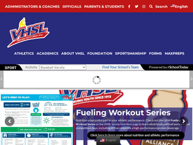 'vhsl.org' screenshot