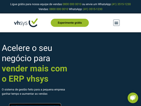 'vhsys.com.br' screenshot