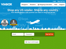 'viabox.com' screenshot
