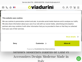 'viadurini.fr' screenshot