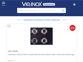 'viainox.com' screenshot