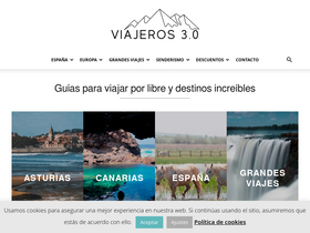 'viajeros30.com' screenshot
