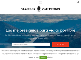 'viajeroscallejeros.com' screenshot