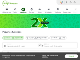 'viajesfalabella.com.pe' screenshot