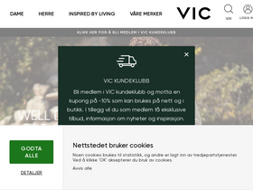 'vic.no' screenshot