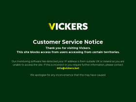 'vickers.bet' screenshot