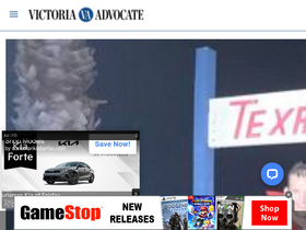 'victoriaadvocate.com' screenshot