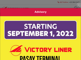 'victoryliner.com' screenshot