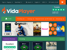 'vidaplayer.com' screenshot