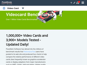 'videocardbenchmark.net' screenshot