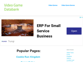 'videogamedatabank.com' screenshot