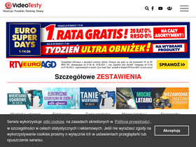 'videotesty.pl' screenshot