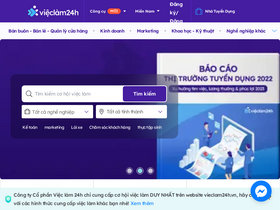 'vieclam24h.vn' screenshot